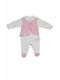 Nono Baby Bodysuit Set Long-Sleeved White