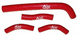 KSX Silikon Motorradmotorhaube Set Für Honda CRF 250 Rote Farbe