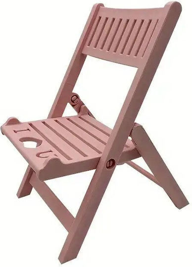 Gateway Foldable Beach Chair Βάση Γραφείου για Κινητό σε Ροζ χρώμα