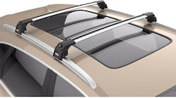 Can Auto Roof Bars Aluminum Air2 (with Roof Rack Legs) Silver