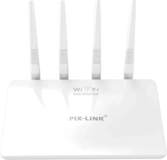 Pix-Link LV-WR21Q Ασύρματο Router Wi‑Fi 4 με 4 Θύρες