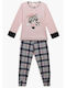 Minerva Kinder Schlafanzug Winterlich Rosa RELAX