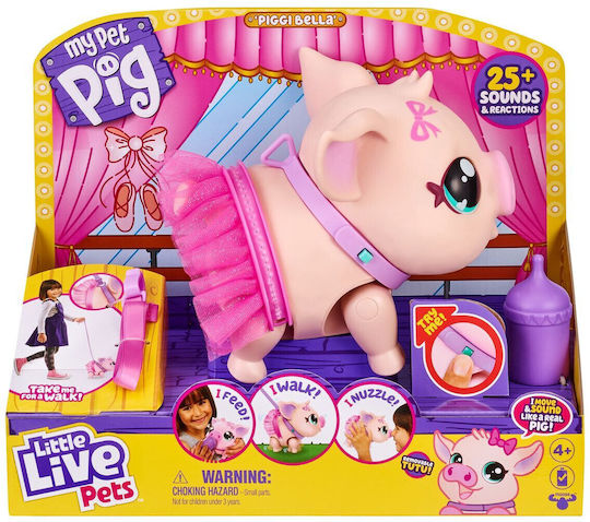 Giochi Preziosi Little Live Pets Lucky Прасенце Балеринка Електронна Детска Играчка за 4+ години