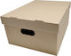 Metron Paper Box for Gift Brown 34x20x44cm.