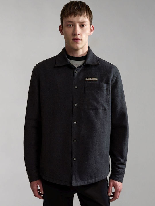 Long Sleeve Black Overshirt