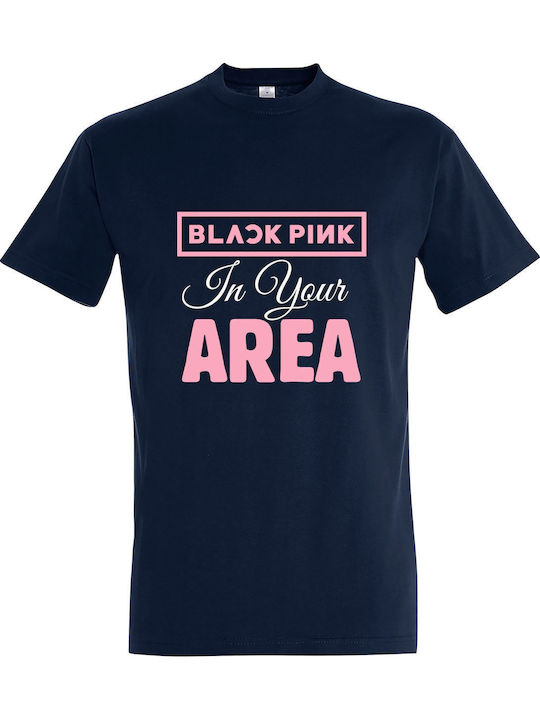 Kids' T-shirt Navy Blue Blackpink In Your Area