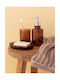 Palamaiki Glass Bathroom Accessory Set Brown 4pcs