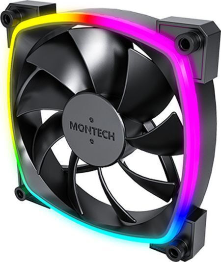 Montech AX120 Case Fan (1600rpm / 59cfm) με ARGB Φωτισμό και Σύνδεση 3-Pin / 4-Pin PWM