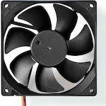 Nedis DCFAN9225BK Case Fan 92mm με Σύνδεση 3-Pin