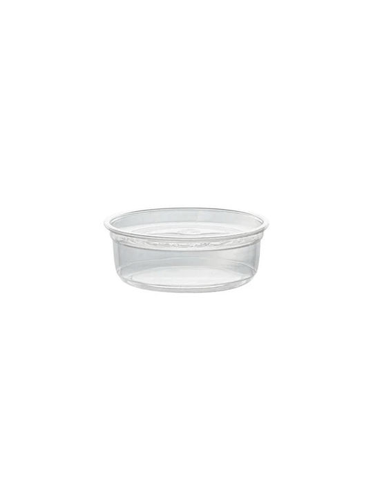 Intertan Serving Bowl Round Plastic Transparent with Diameter 11.7cm 1pcs