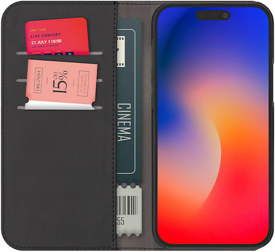 Puro Wallet Πλαστικό Μαύρο (iPhone 15 Plus)