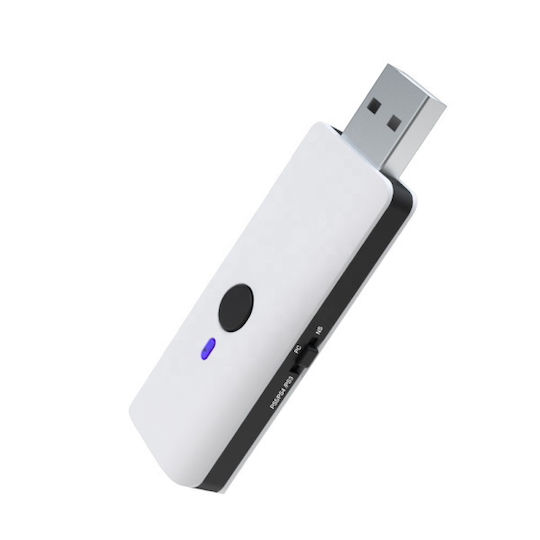 Jys P5119 Bluetooth Receiver for PC PS3 PS4 Switch PS5 White