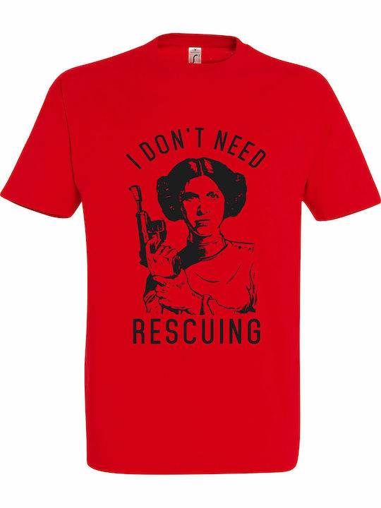 Princess Leia, Star Wars T-shirt Red Cotton
