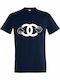 T-shirt Blau Baumwolle