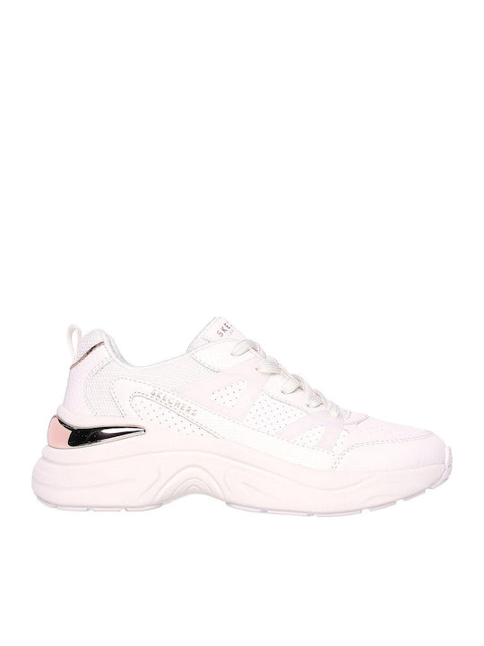 Skechers Adidași Chunky Pentru Femei Albi