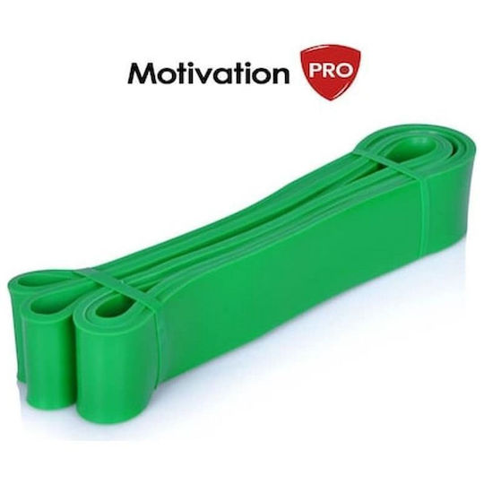 MotivationPro Bandă de rezistență pentru exerciții Bucla Foarte Dur Verde 2.08m
