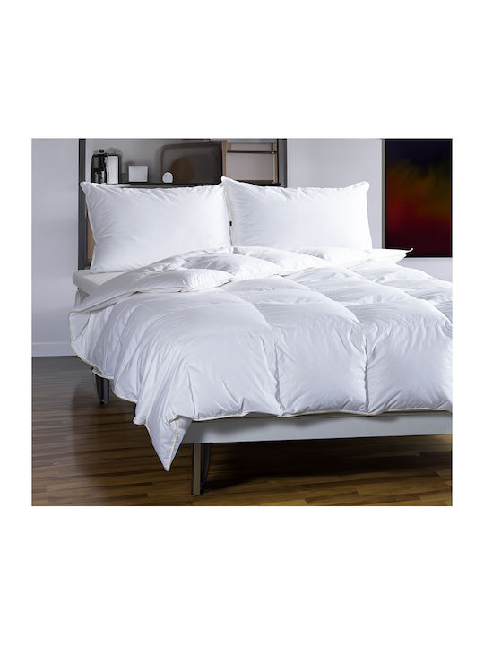 Nef-Nef Homeware Πάπλωμα Μονό Πουπουλένιο 160x220εκ. White 350 GSM 11 togs