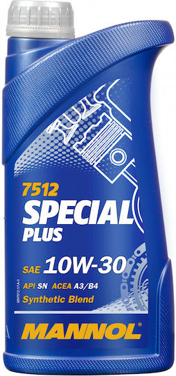 Mannol Plus 10W-30 Λάδι Μοτοσυκλέτας για Τετράχρονους Κινητήρες 1lt