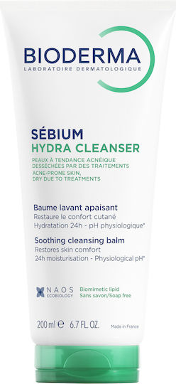 Bioderma Sebium Hydra Cleansing Balm for Dry Skin Prone to Acne Due to Medication Treatment