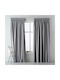 Saray Home Curtain With Pencil Pleat Gray 280x220cm