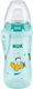 Nuk Educational Sippy Cup Plastic Turquoise for...
