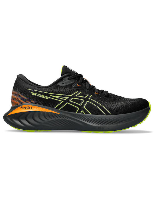 ASICS 25 Men's Running Sport Shoes Waterproof Gore-Tex Membrane Blk / Ylw