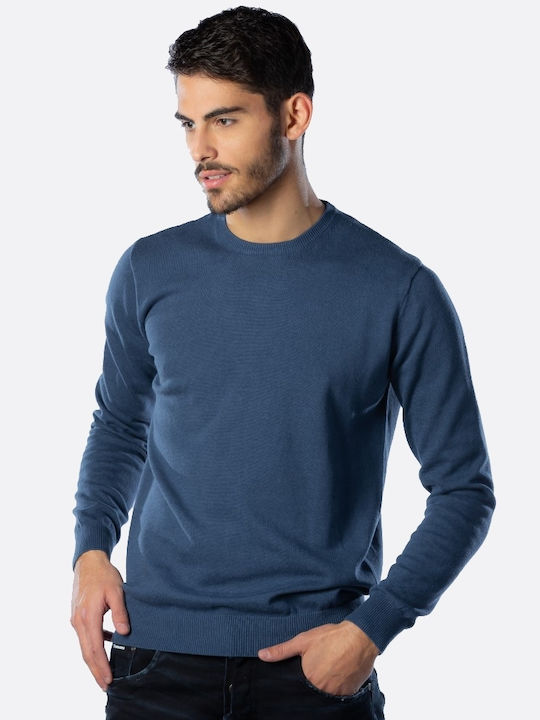 Brokers Jeans Men's Long Sleeve Sweater Indigo