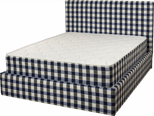 Biocotton Pat Single Albastru cu Spațiu de Stocare pentru Saltea 90x200cm