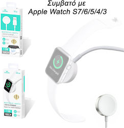 Leewello LW-125 Зарядник За Apple Watch Бял