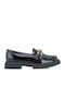 Girls Patent Leather Slip-On Moccasins Black