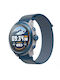 Coros Apex2 Pro Aluminium 47mm Αδιάβροχο Smartwatch με Παλμογράφο (Μπλε)