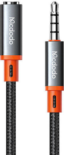 Mcdodo Καλώδιο Ήχου TRRS 3.5mm male - 3.5mm female Μαύρο 1.2m CA-0800
