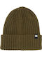 Fish N Destroy 2 Beanie Unisex Beanie Knitted in Khaki color