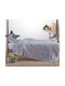 Nef-Nef Homeware Kids Fleece Blanket 160x220cm Glow-in-the-Dark Gray