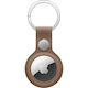 Apple Finewoven Key Ring Θήκη Μπρελόκ Δερματίνης για AirTag Taupe