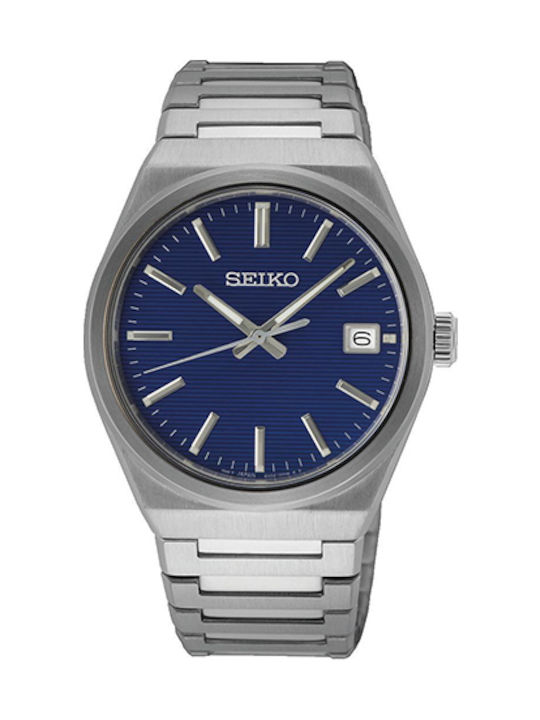 Seiko Classic Ανδρικό Ρολόι 39mm Μπαταρίας με Α...