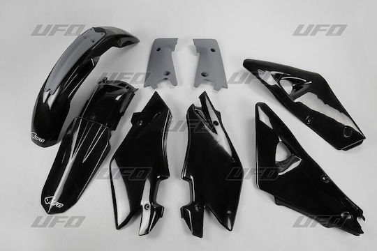 Ufo Kit of Plastics Hukit601-001 Mx Husqvarna Wr 250 05 Husqvarna Wr 125 05 Husqvarna Cr 250 05 Husqvarna Cr 125 05 Black