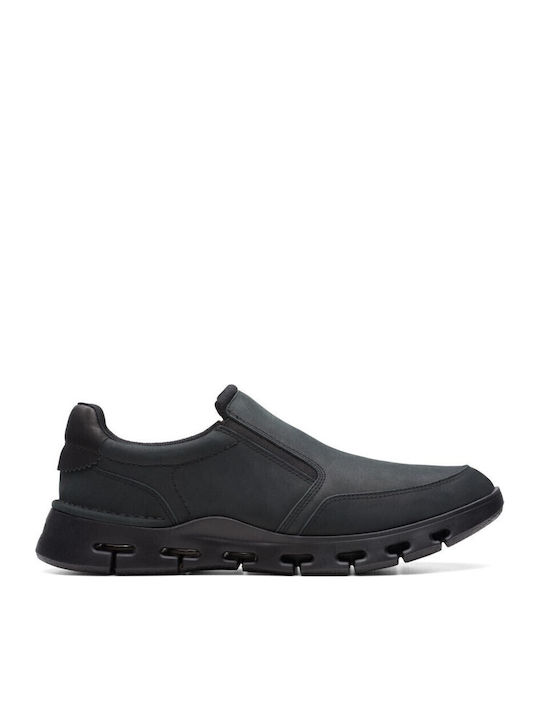 Clarks Nature Ανδρικά Casual Παπούτσια Μαύρα