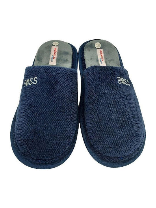 Adam's Shoes Men's Slipper Blue