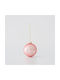 Hängendes Kugel Ornament Ornament Glas Rosa 10cm Set 4Stück