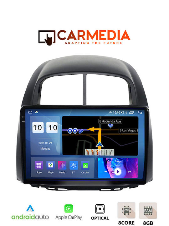 Carmedia Ηχοσύστημα Αυτοκινήτου για Daihatsu Sirion 2006-2012 (Bluetooth/USB/WiFi/GPS/Apple-Carplay/Android-Auto) με Οθόνη Αφής 10.36"