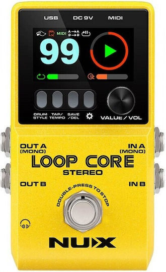 NUX Πετάλι Footswitch Ηλεκτρικής Κιθάρας Loop Core Stereo