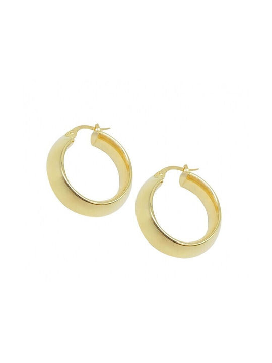 Earrings Hoops Gold Plated