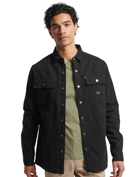 Superdry D3 Ovin Μακρυμάνικo Βαμβακερό Overshir...