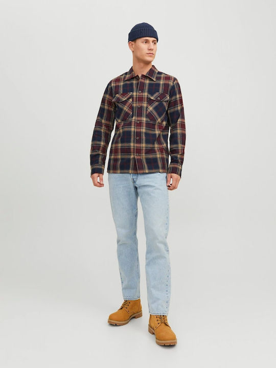 Jack & Jones Men's Shirt Long Sleeve Checked Bu...