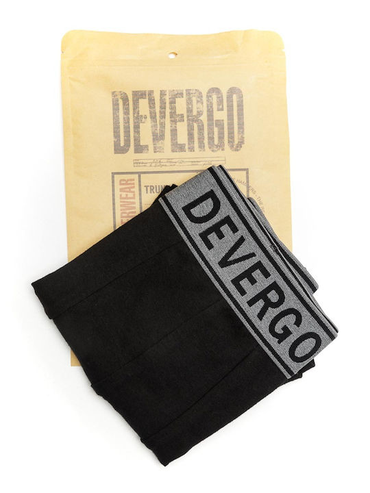 Devergo Herren Boxershorts Schwarz 1Packung