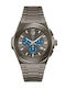 GC Watches Ανδρικό Ρολόι 44mm Χρονογράφος Μπαταρίας με Γκρι Μεταλλικό Μπρασελέ