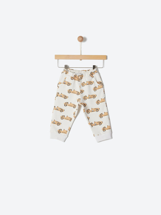 Yell Oh! Kids Sweatpants Ecru 1pcs Allover