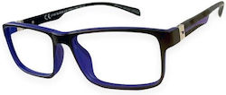 Clear View Reading Glasses +3.00 In Blue Colour