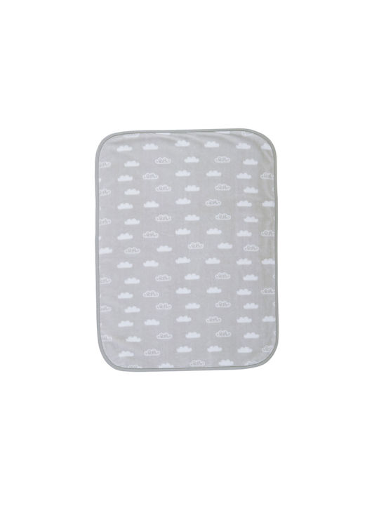 Nef-Nef Homeware Blanket Cot Clouds Velvet Gray...